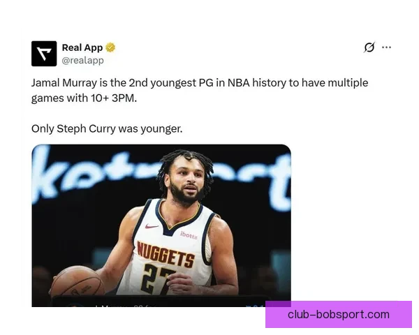 掘金豪取七连胜约基奇三双领衔穆雷37分横扫爵士